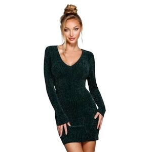 Windsor - Glitzy Moment Glitter Knit Mini Dress